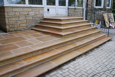 Stone stairs restoration